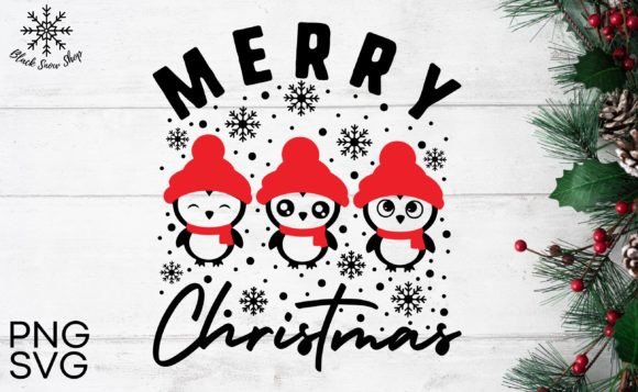 Merry Christmas Penguin SVG Review
