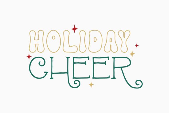 Retro Christmas Quote SVG Holiday Cheer