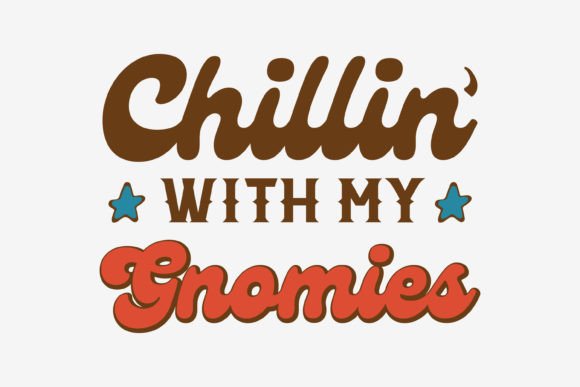 Retro Christmas Svg Chillin with My Gnom